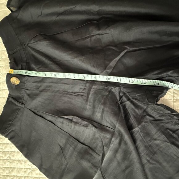 House Of Harlow 1960 Black 3-Piece Set W/ Button Detail & Elastic Waist Fit - Picture 5 of 16